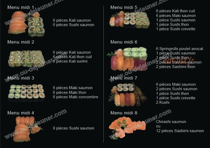 Azumi Sushi — carte page 12