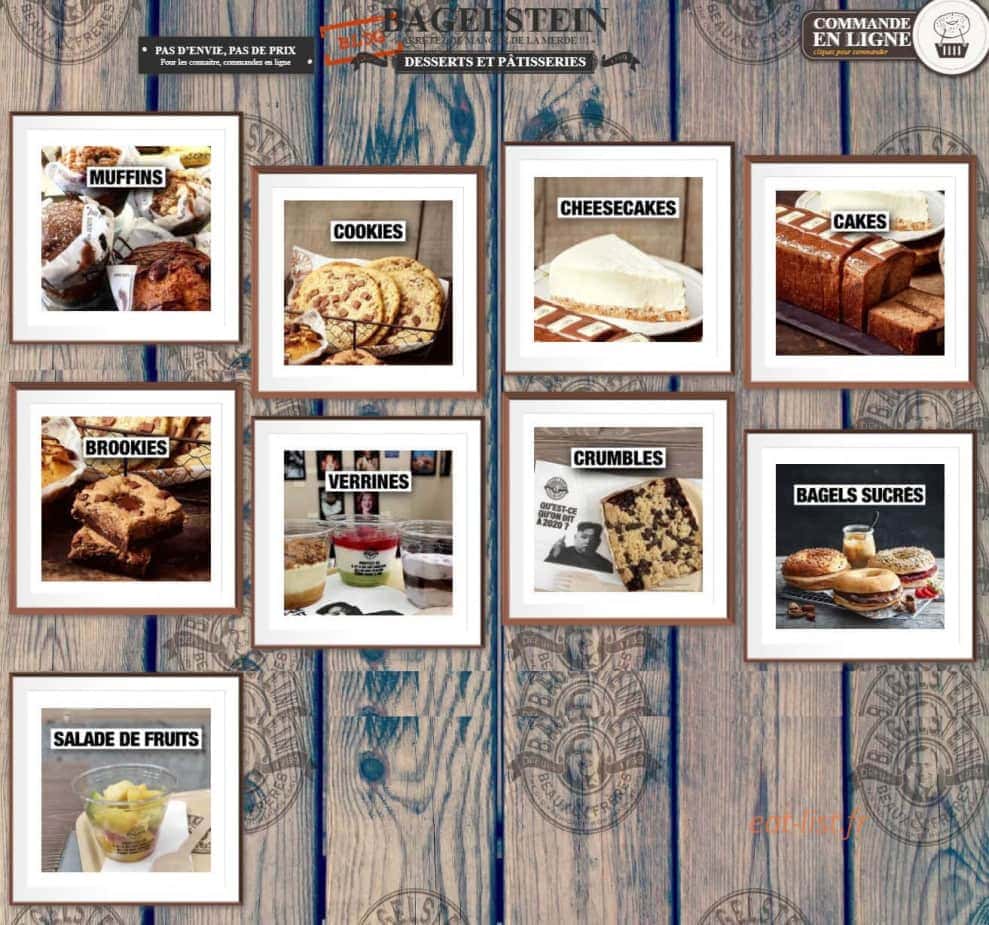 Bagelstein — carte page 2