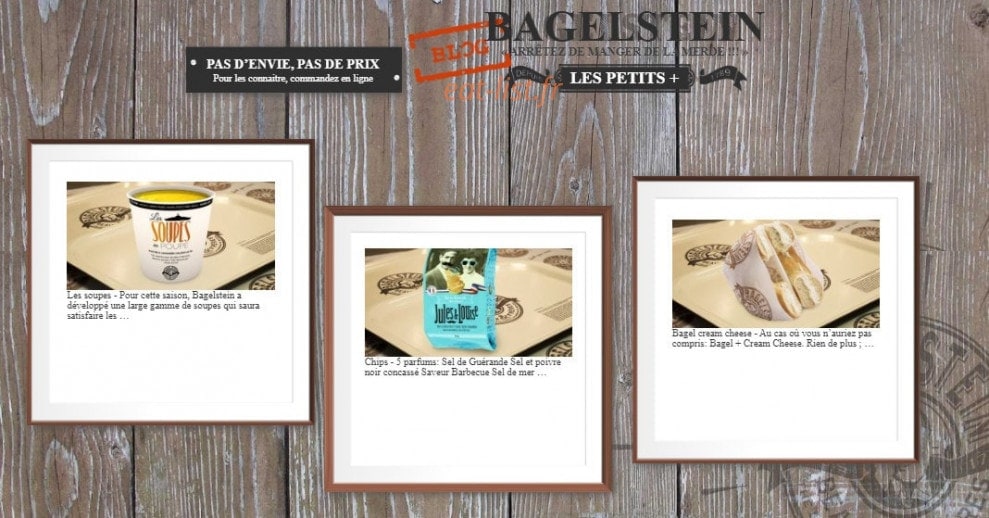 Bagelstein — carte page 4