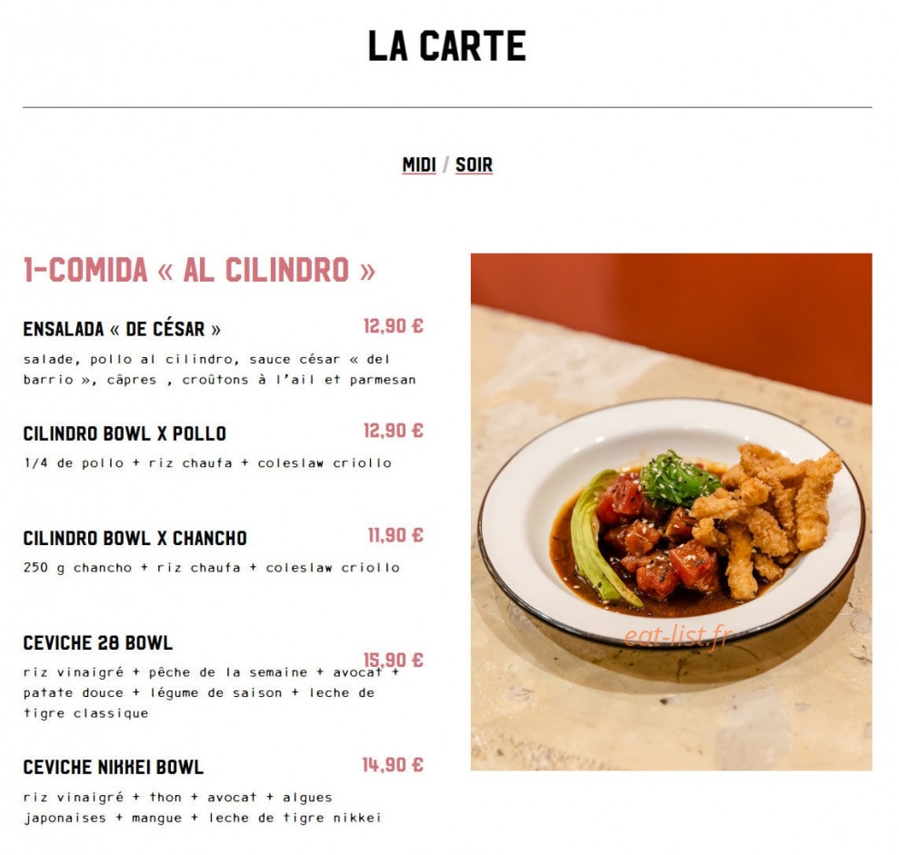 Barrio 28 — carte page 1