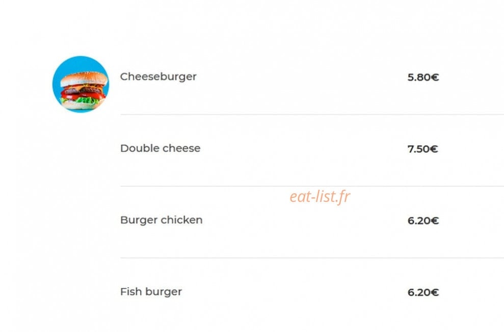 ben's food — carte page 3