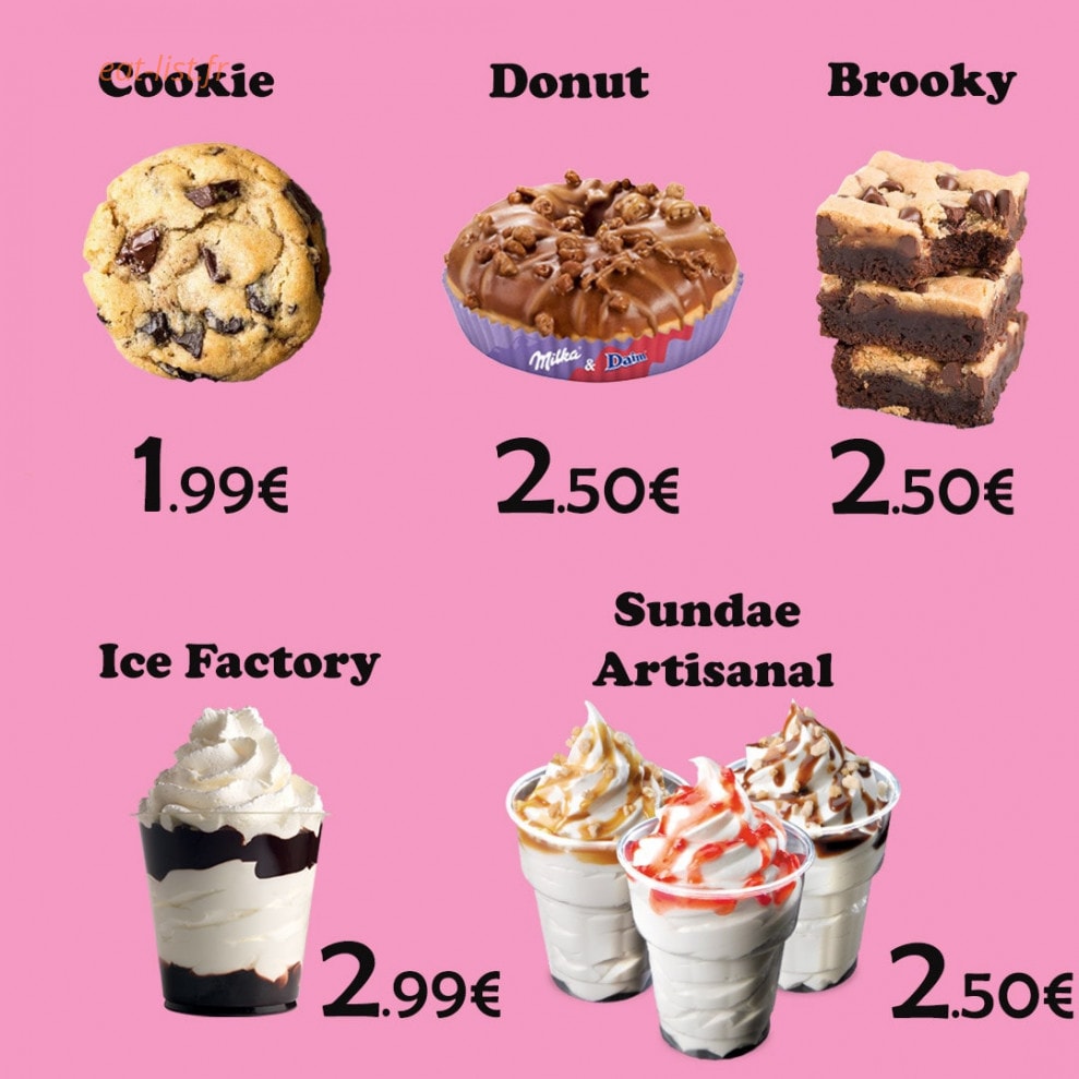Burger's Factory — carte page 6