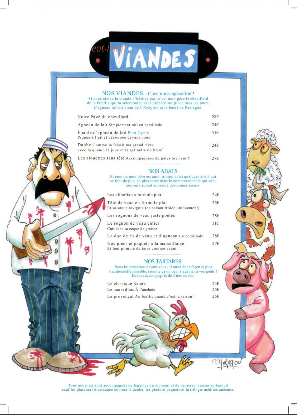 Chez Madie les Galinettes — carte page 4