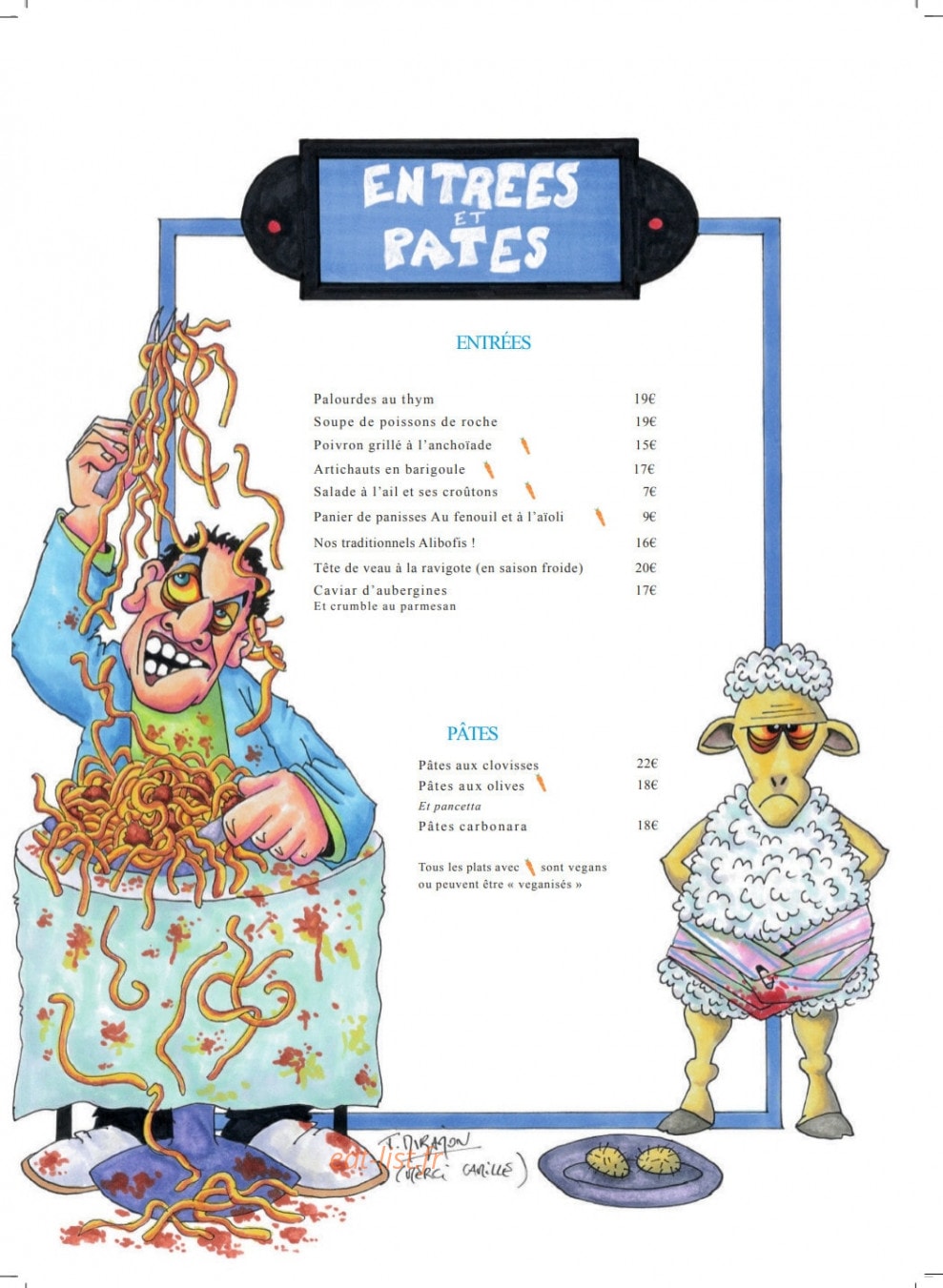Chez Madie les Galinettes — carte page 2