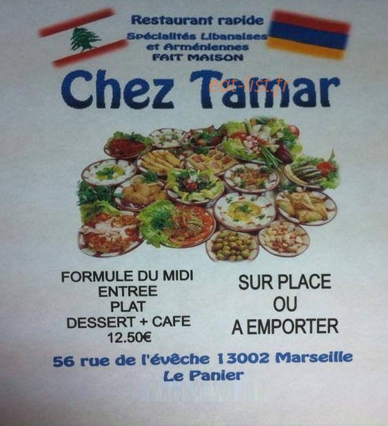 Chez tamar — carte page 1