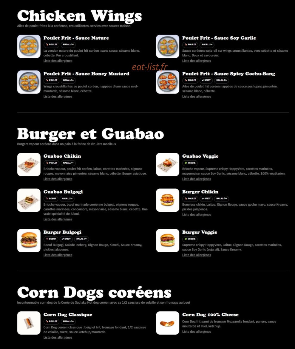 Chikin Bang — carte page 2