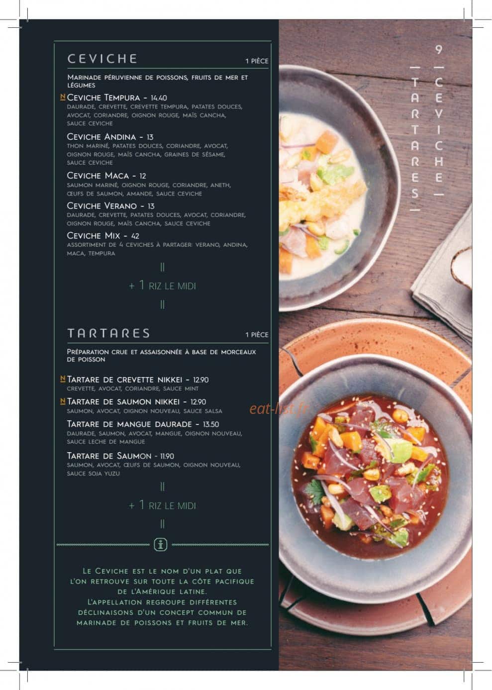 Côté Sushi — carte page 6