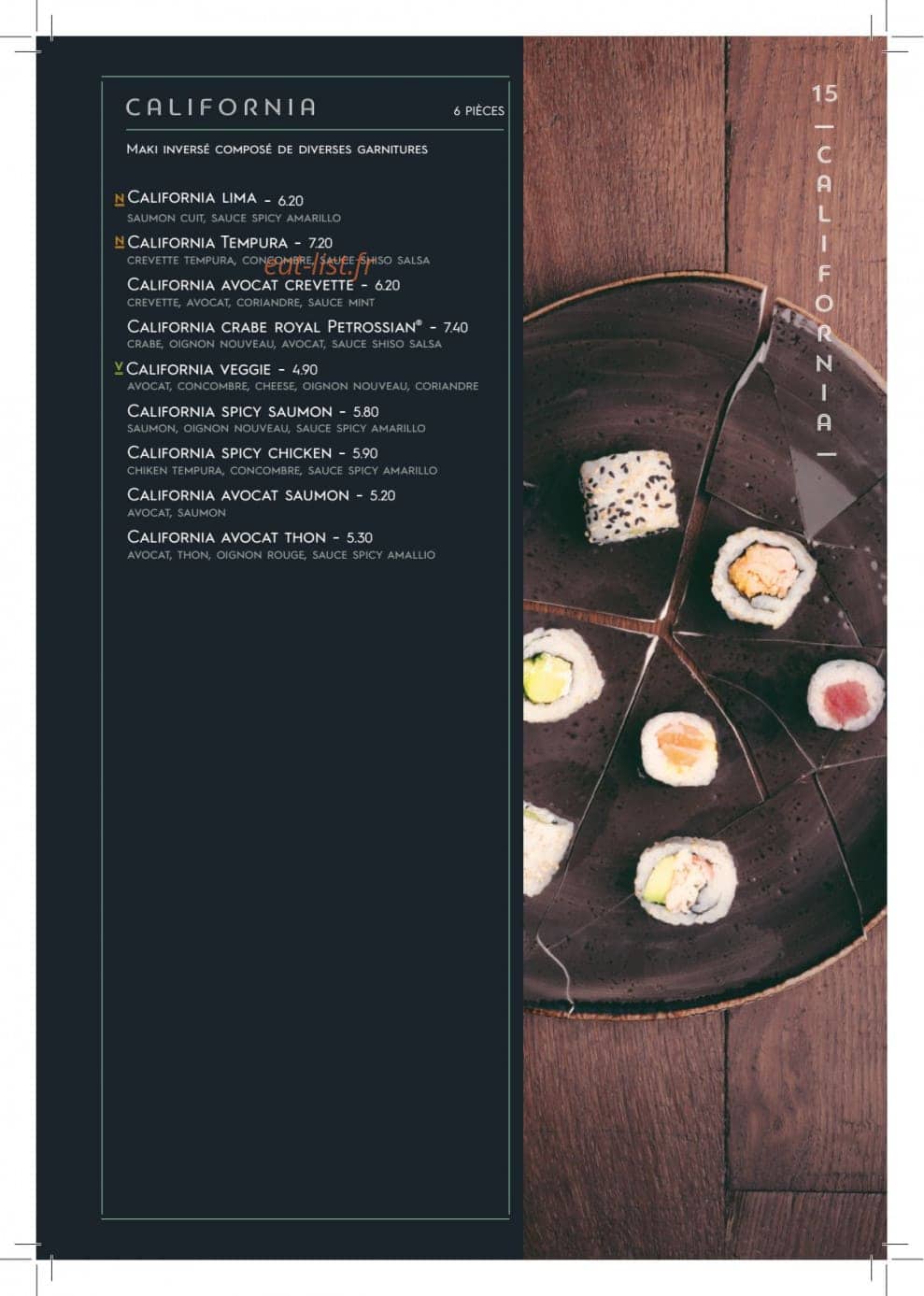 Côté Sushi — carte page 12
