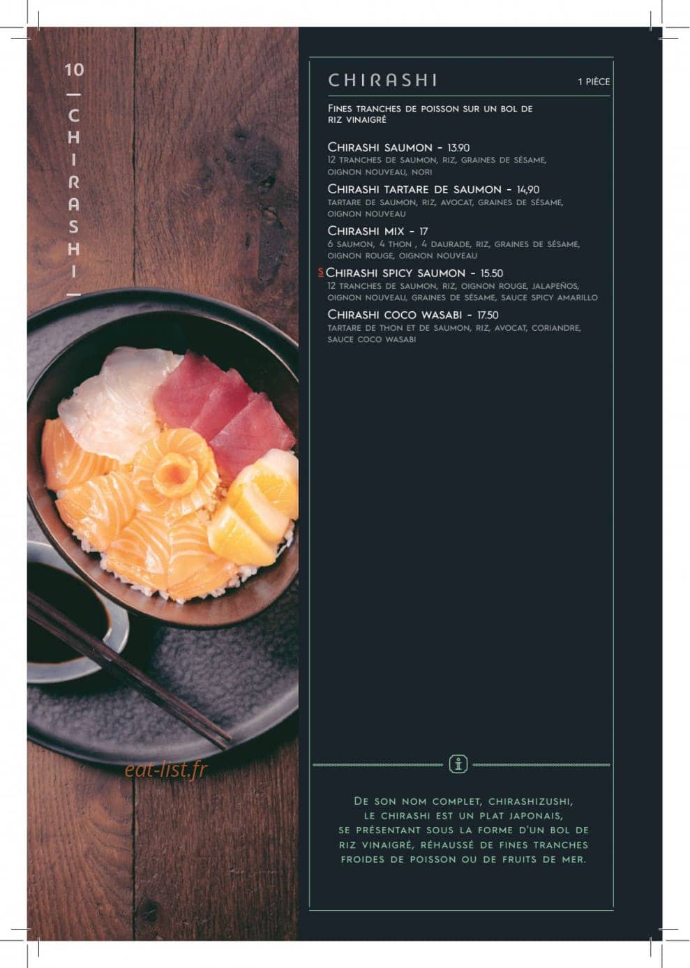 Côté Sushi — carte page 7