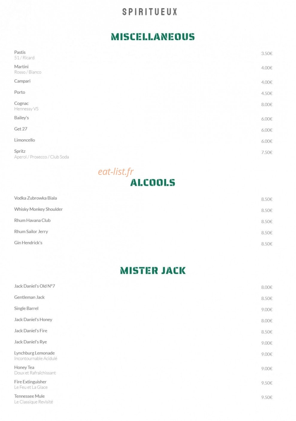 Dandy'O — carte page 4