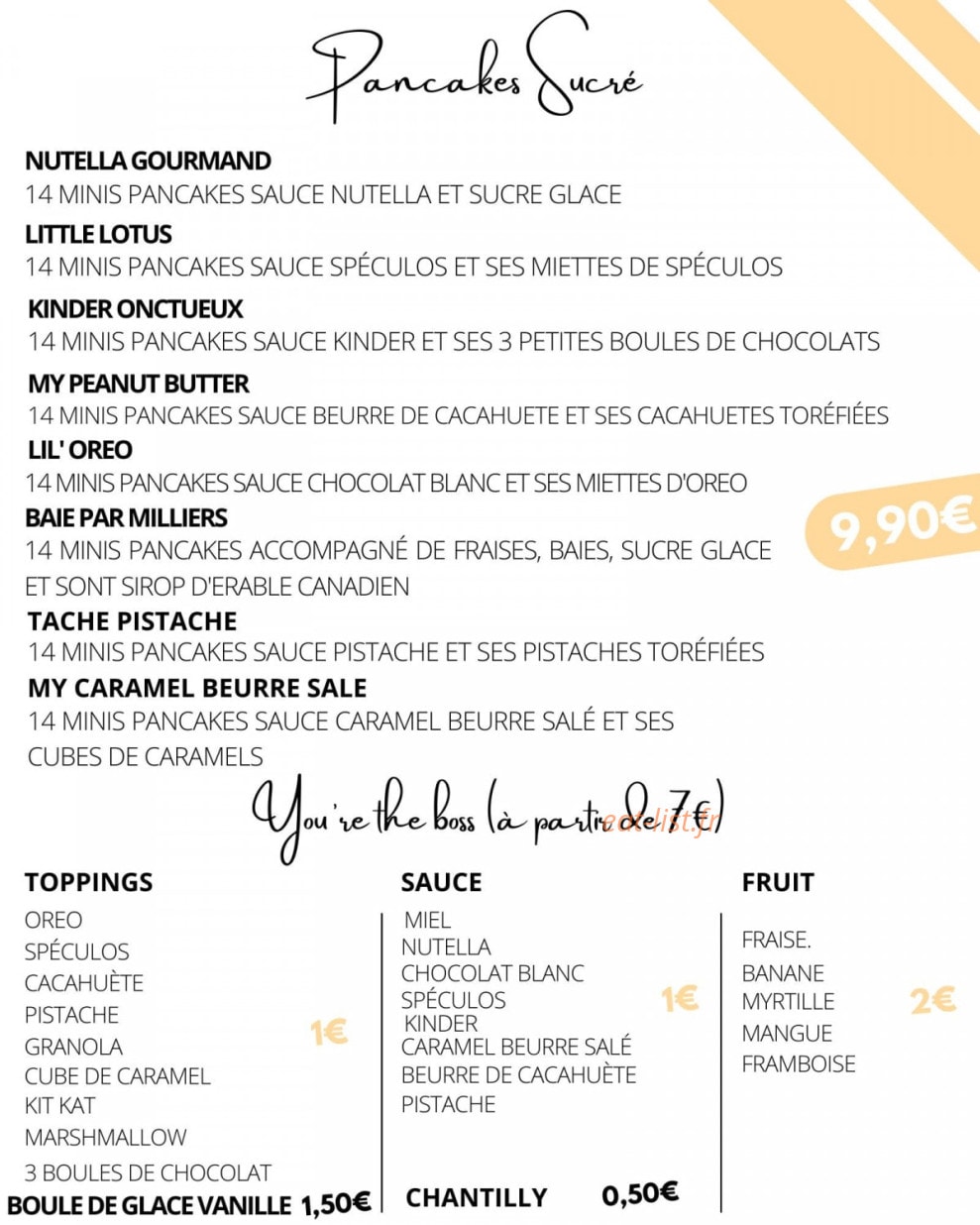 Delicious Pancakes — carte page 2