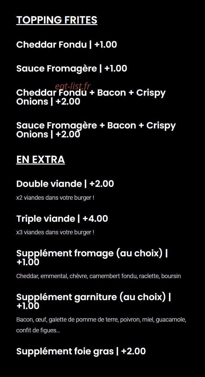 French burger — carte page 4