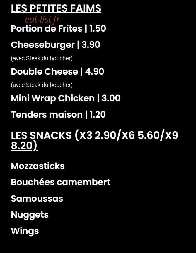 French burger — carte page 3