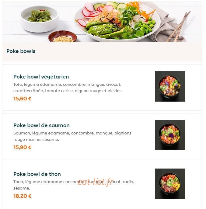 Gold Sushi — carte page 3