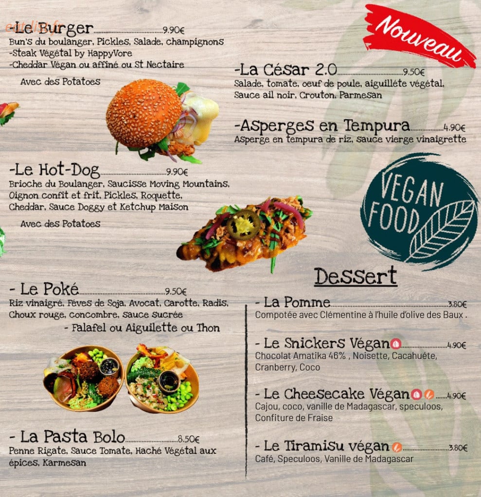 Green Meal — carte page 2