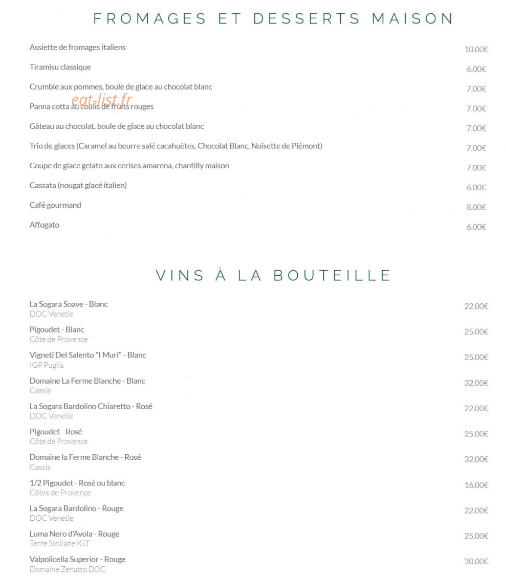 Il Cuoco — carte page 2