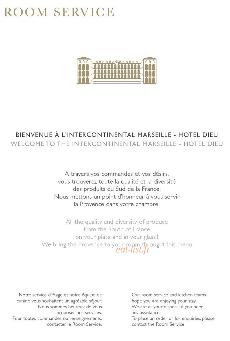 InterContinental - Hotel Dieu — carte page 1
