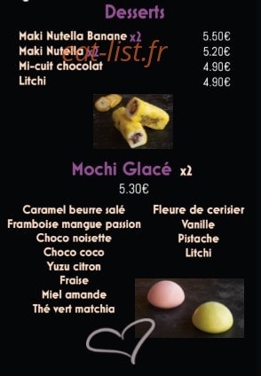 Kosy Sushi — carte page 5