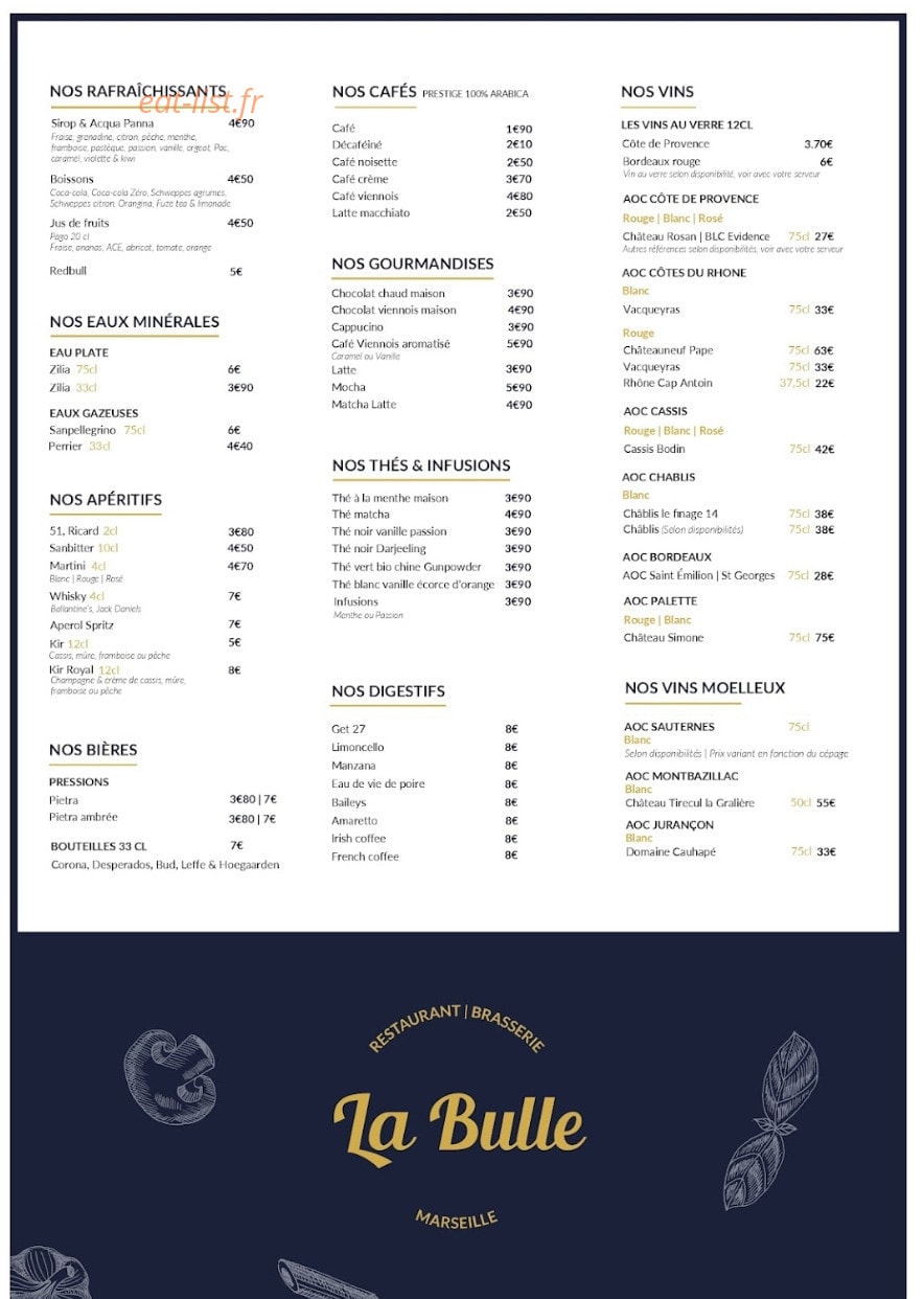 La Bulle — carte page 2