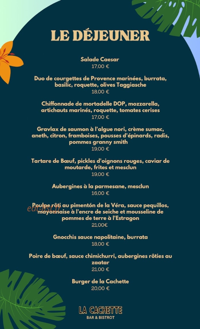 La Cachette — carte page 1