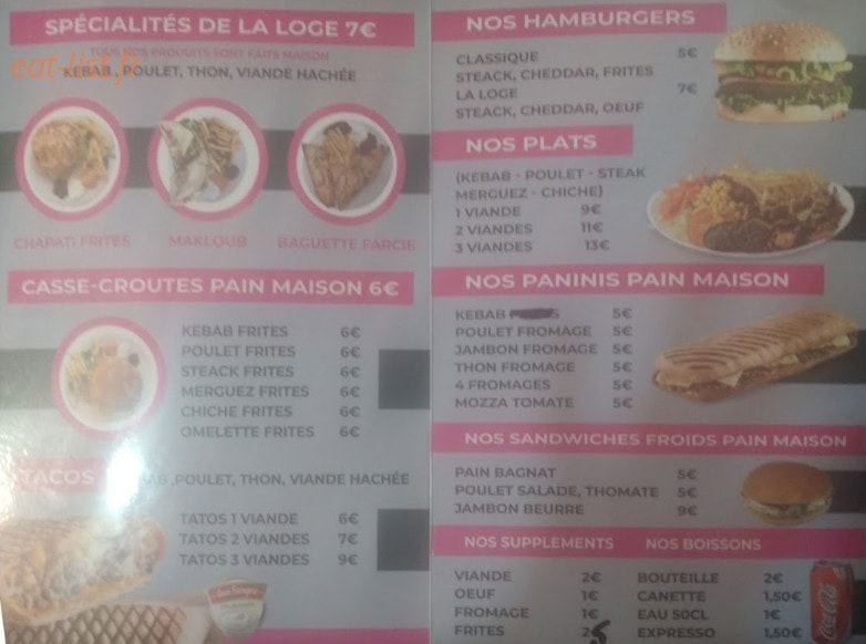 La loge — carte page 2
