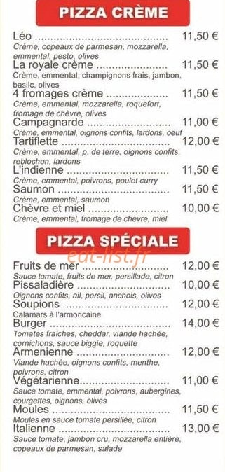 La Pizza du beach — carte page 3