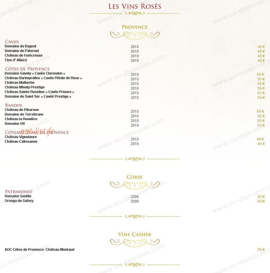 Le Miramar — carte page 8