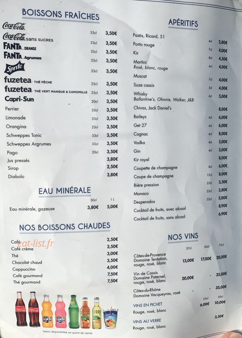 Le New Terasse — carte page 2