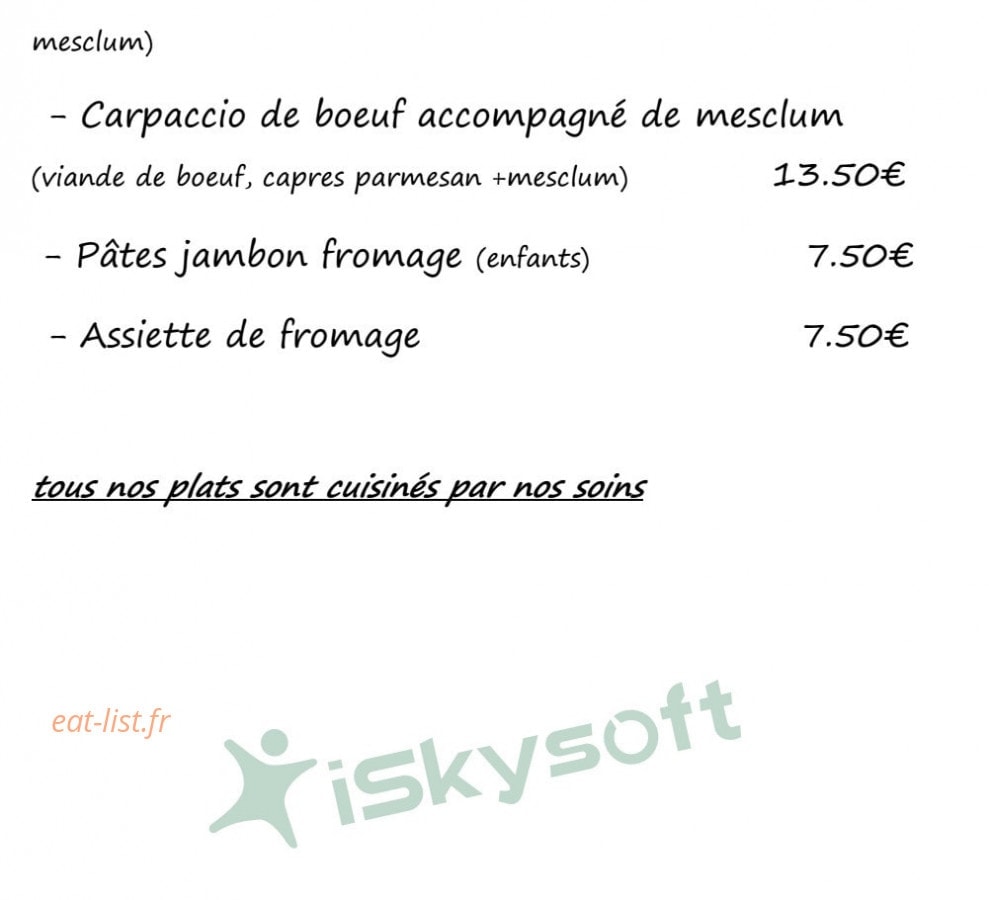 Le Panier Marseillais — carte page 5