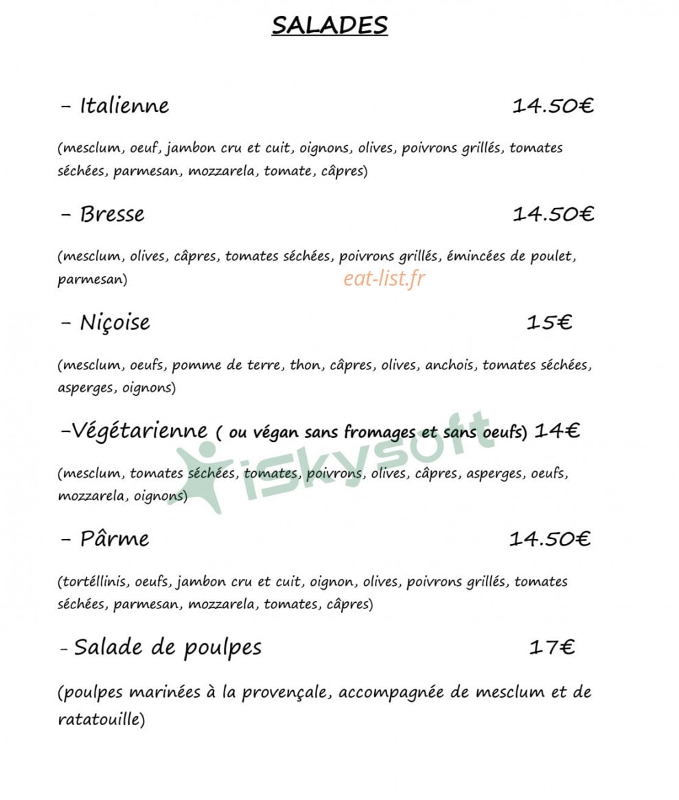 Le Panier Marseillais — carte page 3
