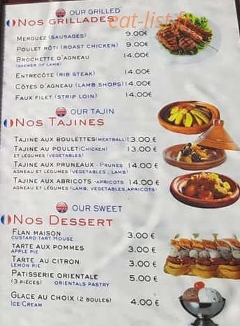 Le Veritable Couscous Berbere — carte page 2