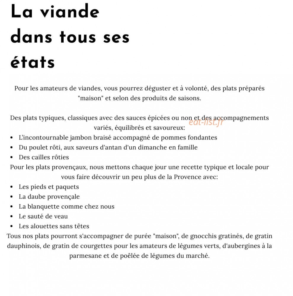 Les Buffets du Vieux Port — carte page 3