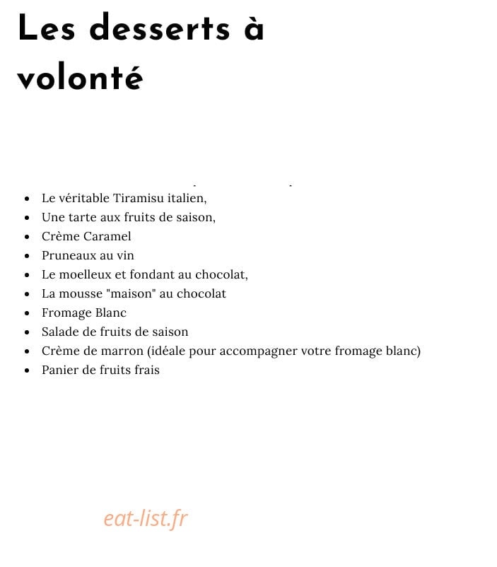 Les Buffets du Vieux Port — carte page 5