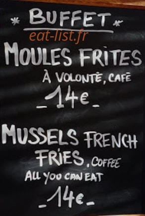 Carte et menu de Les Buffets du Vieux-Port à Marseille 2 — Buffet