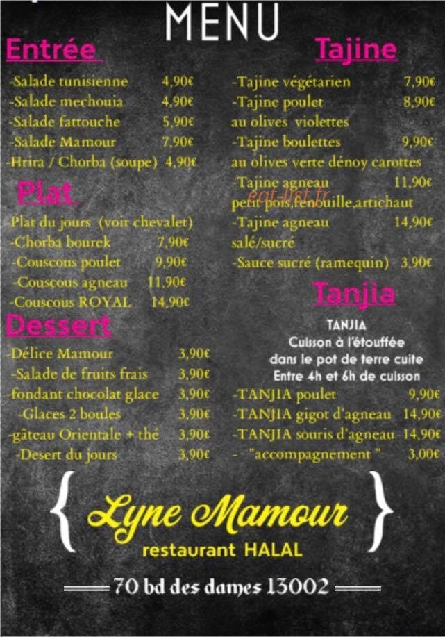 Lyne mamour — carte page 1