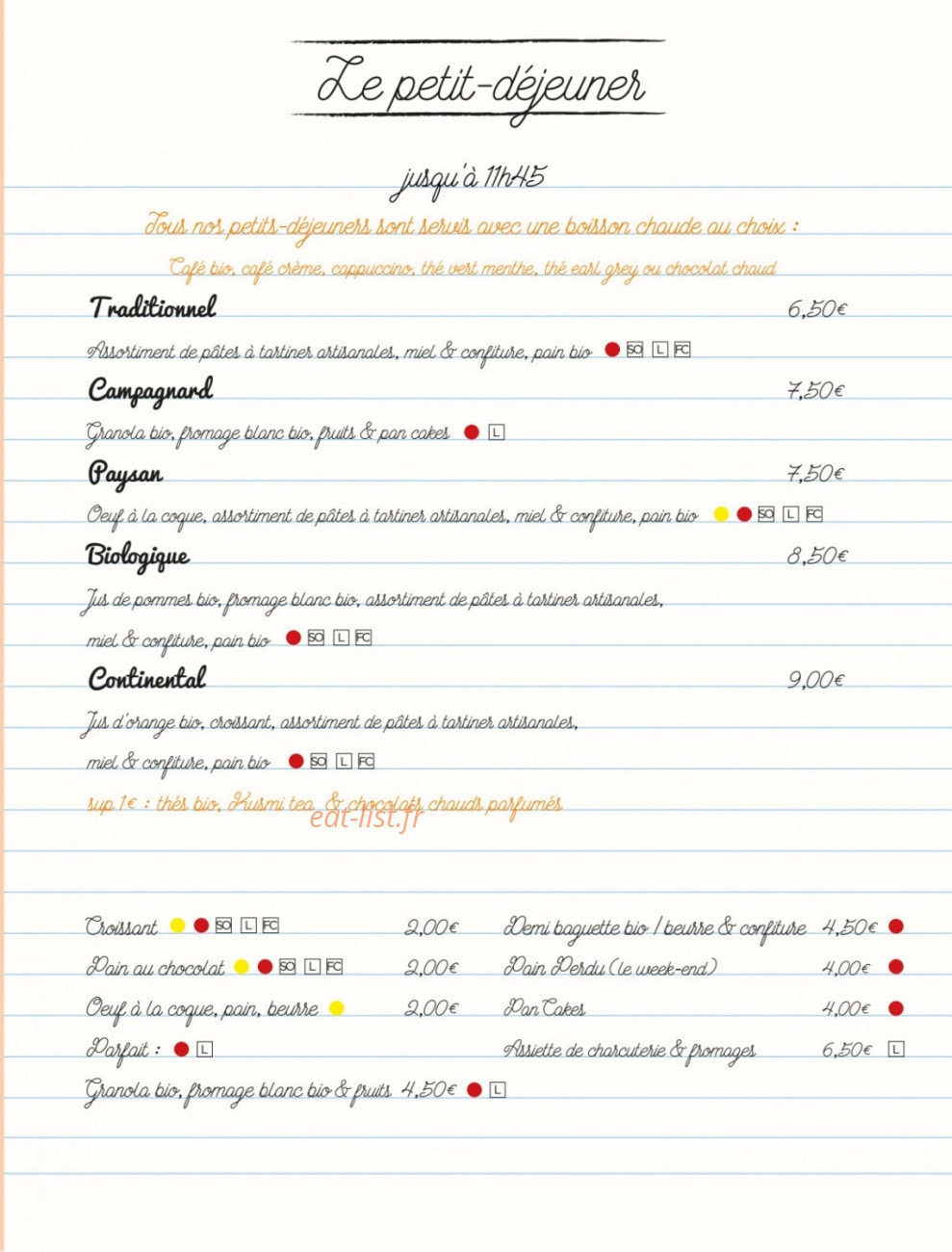 Ma Première Cantine — carte page 3