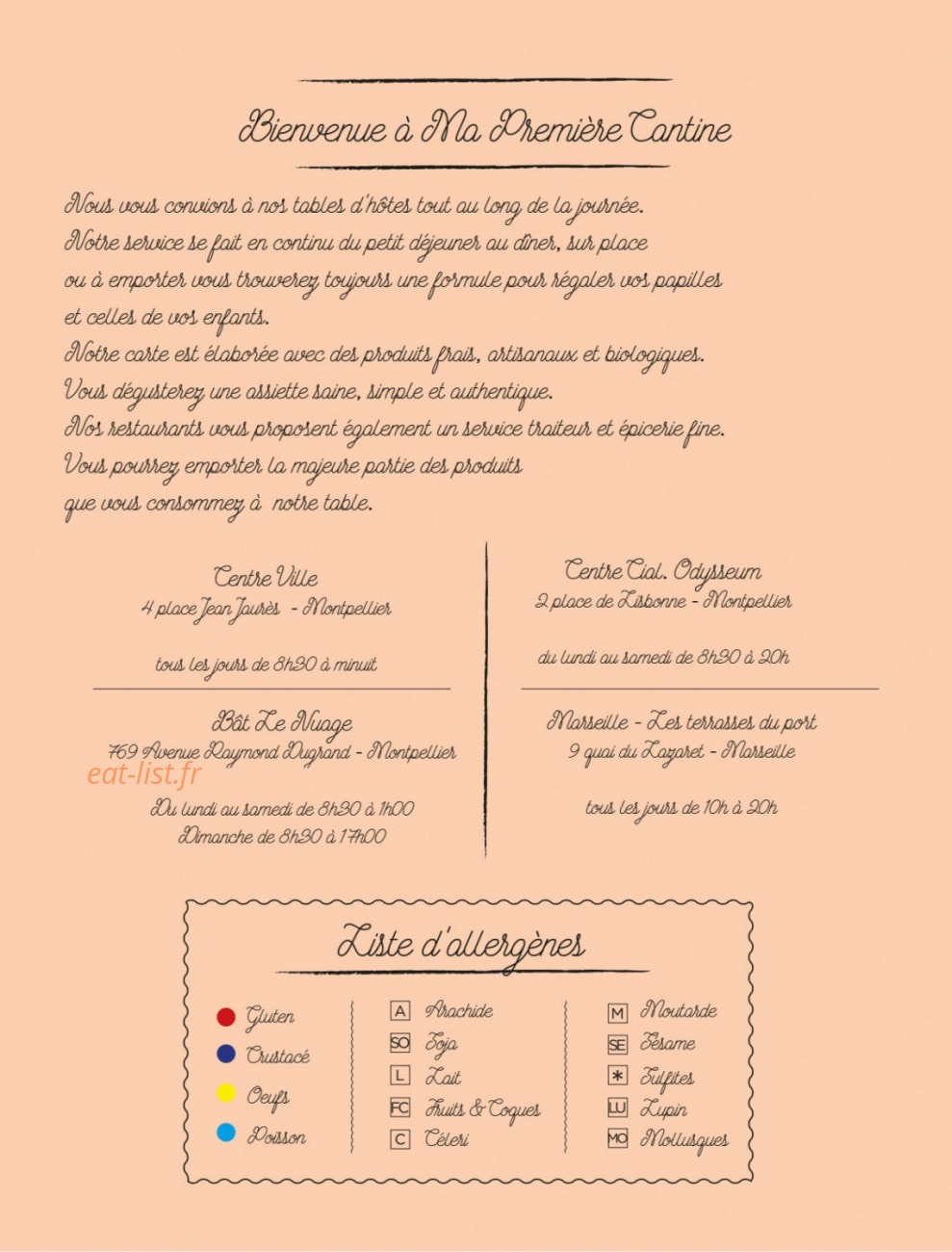 Ma Première Cantine — carte page 2