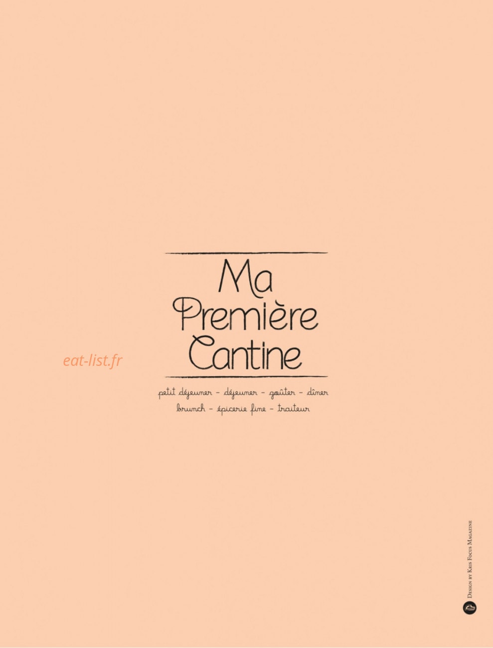 Ma Première Cantine — carte page 20
