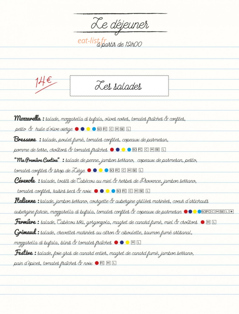 Ma Première Cantine — carte page 10