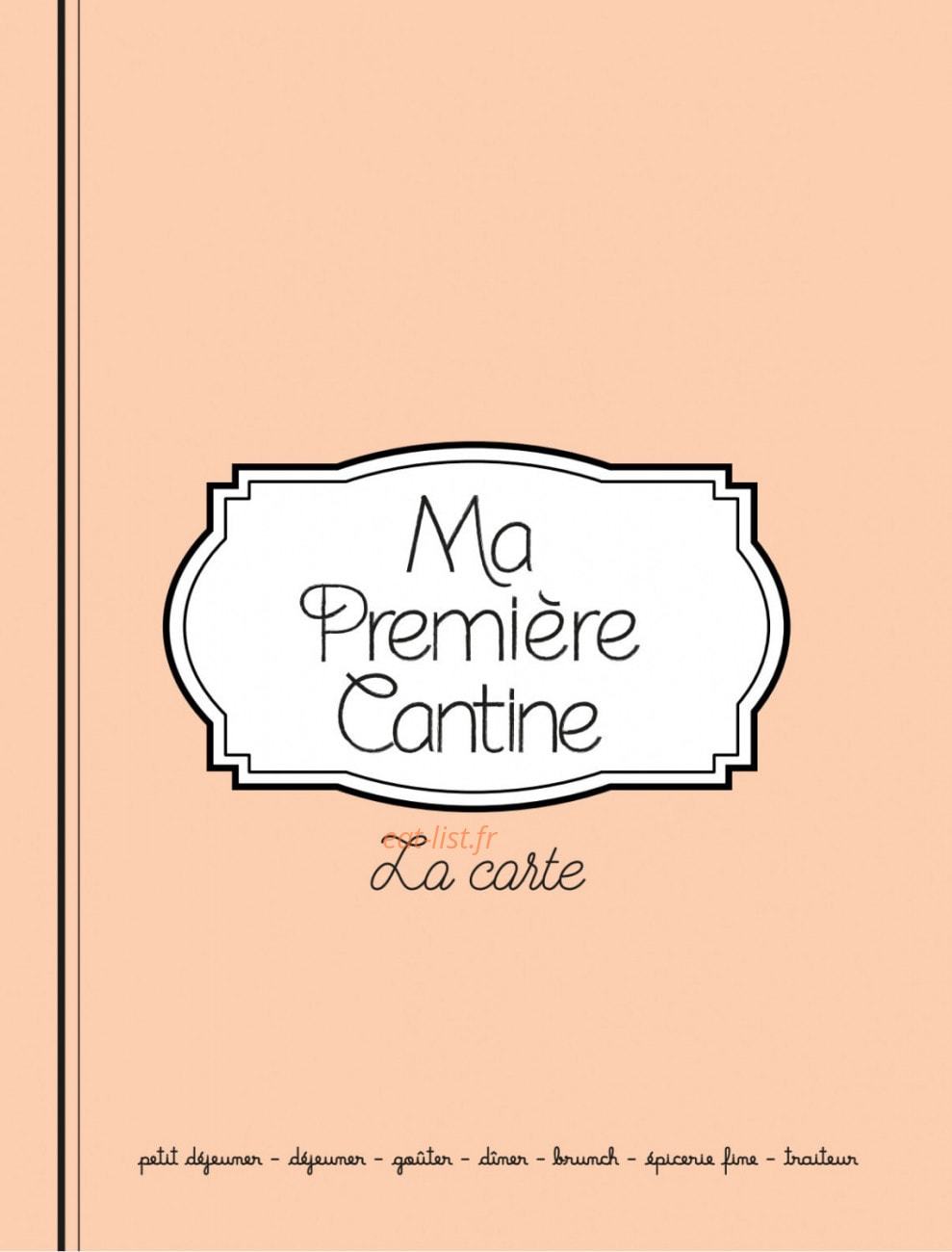 Ma Première Cantine — carte page 1