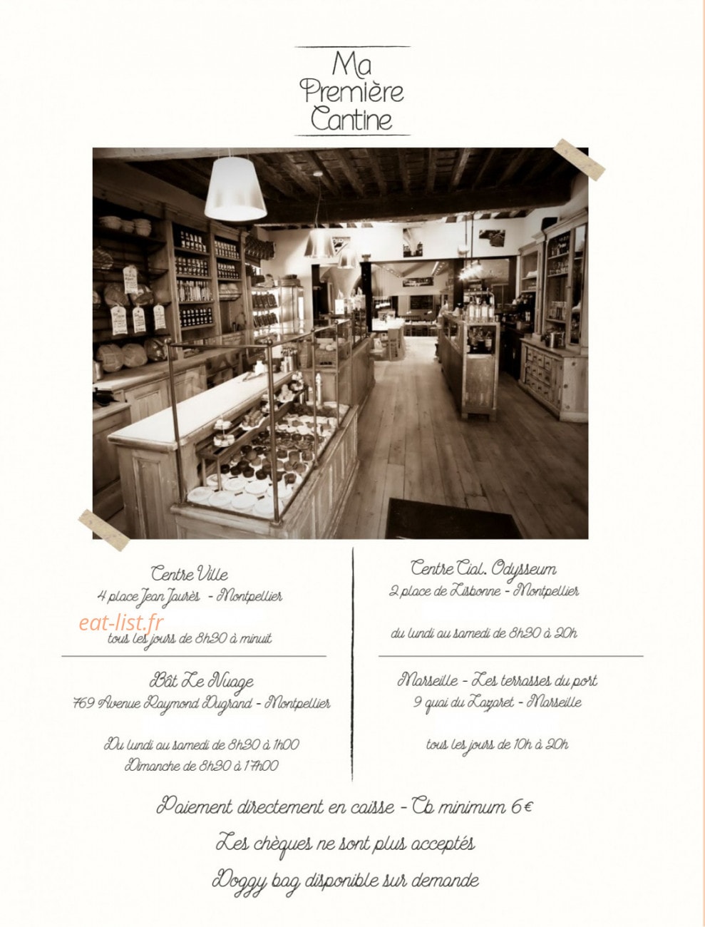 Ma Première Cantine — carte page 18