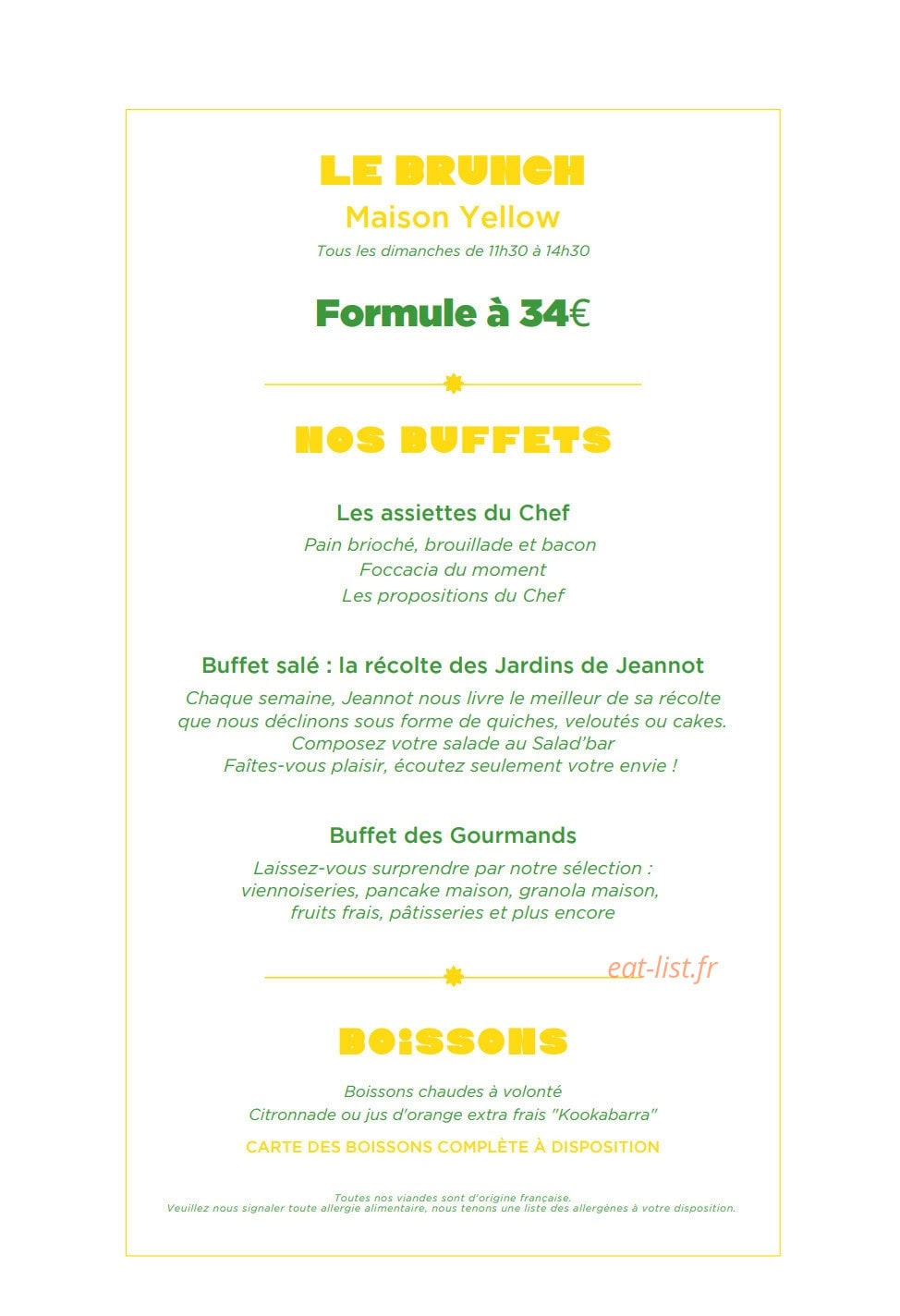 Maison Yellow — carte page 8