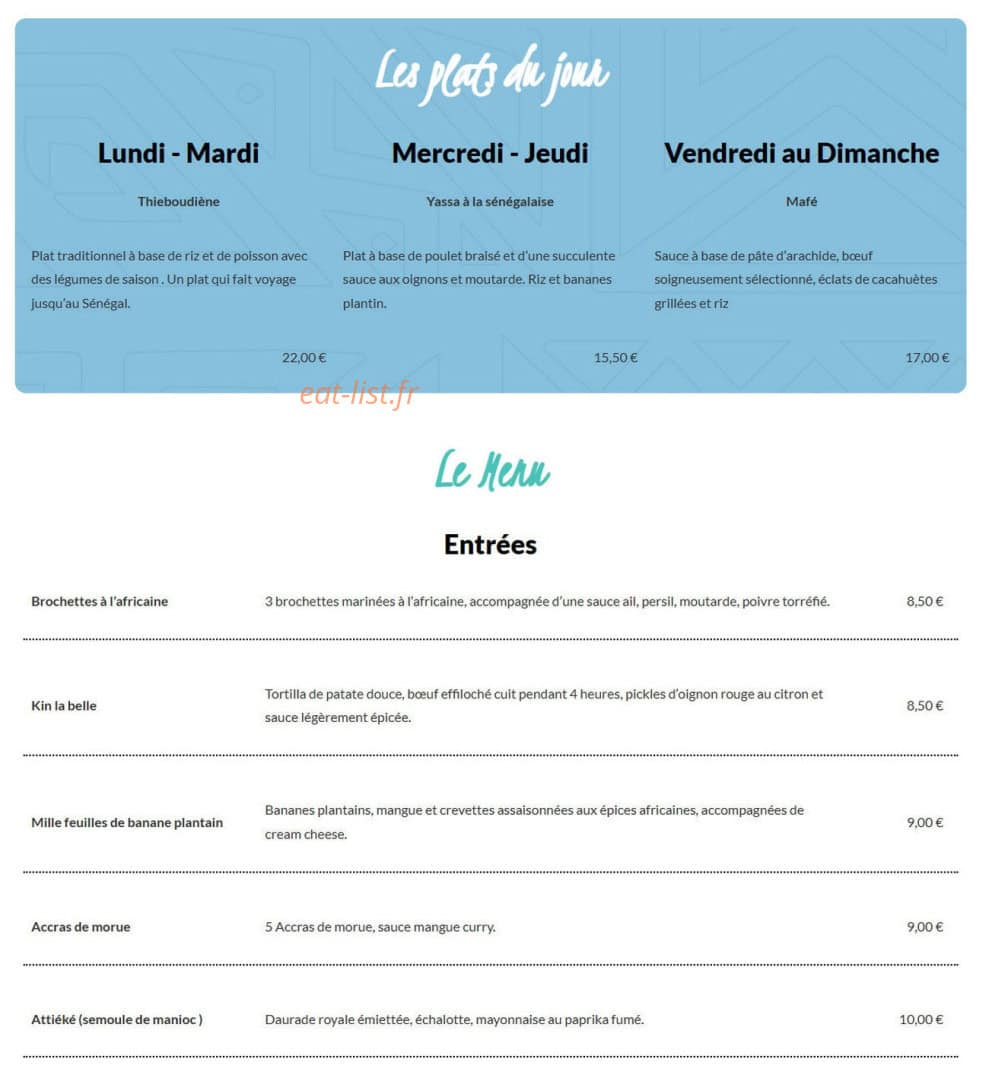 Mama Nelly — carte page 1