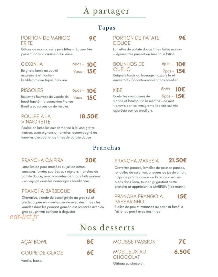 Maresia Sunset — carte page 2