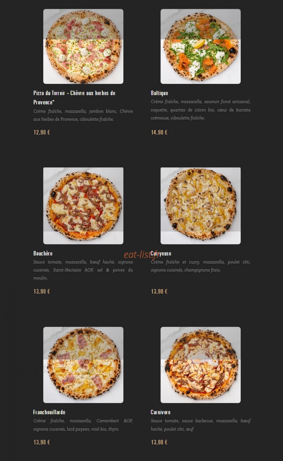 Pizza Cosy — carte page 2