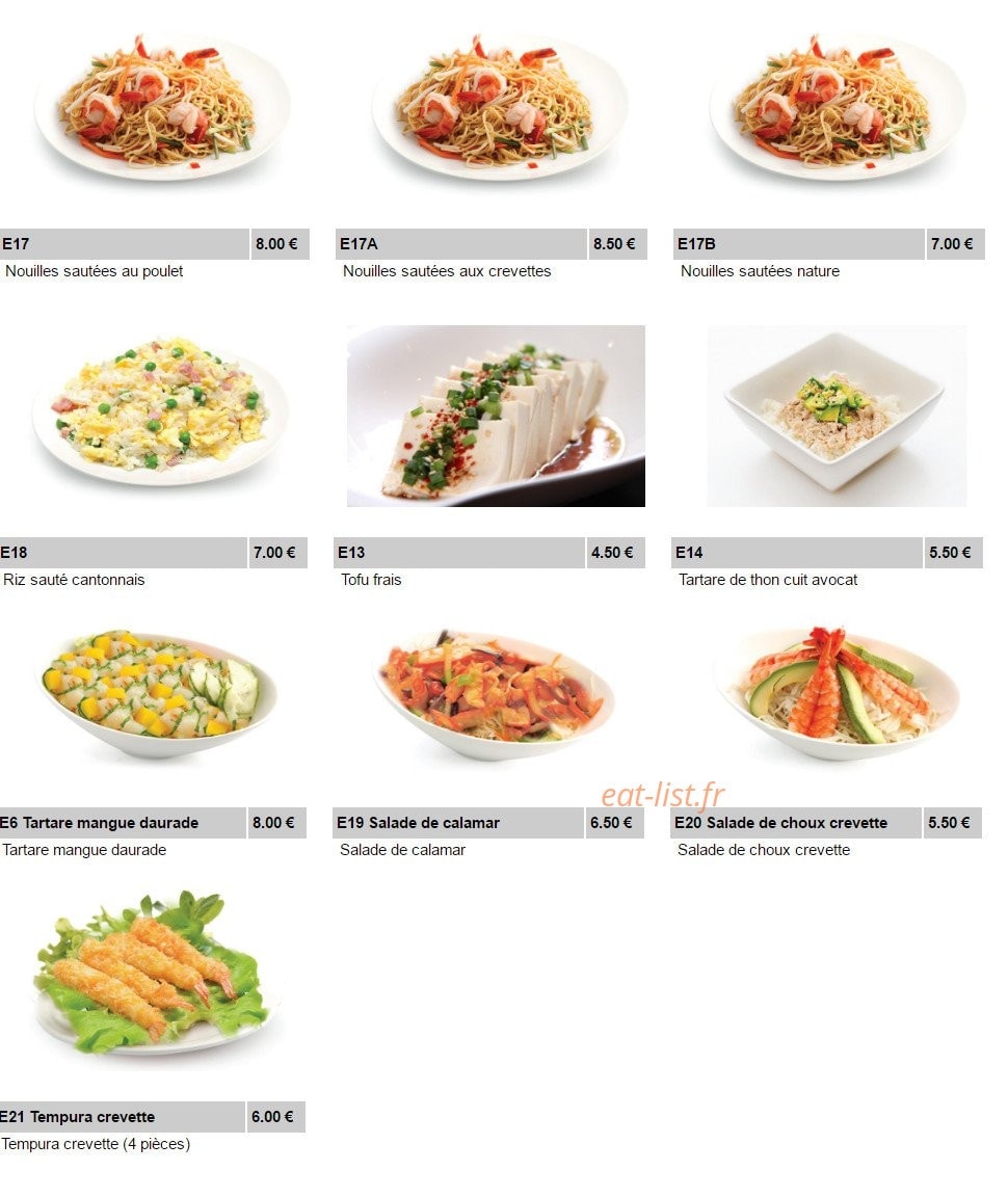 Shuriken Sushi II — carte page 2