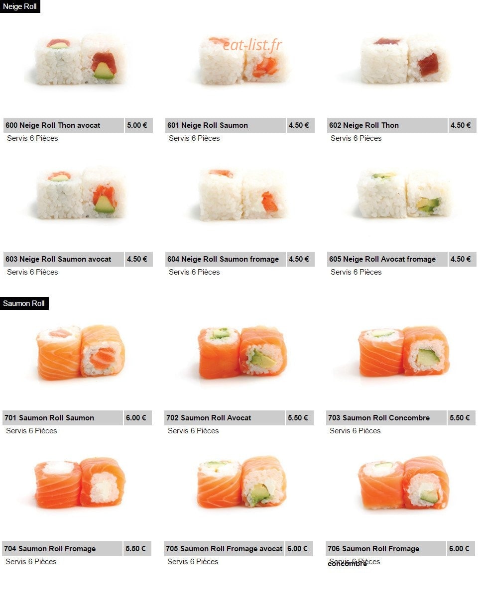 Shuriken Sushi II — carte page 13