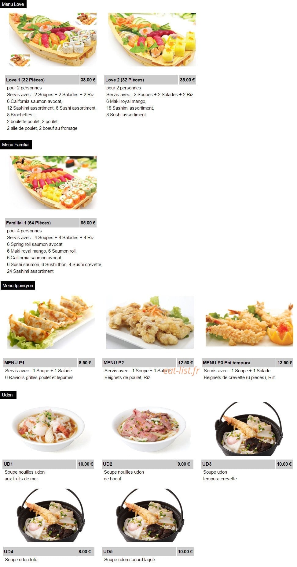 Shuriken Sushi II — carte page 7