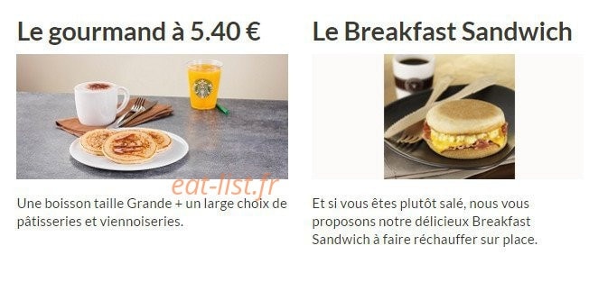 Starbucks Coffee — carte page 6