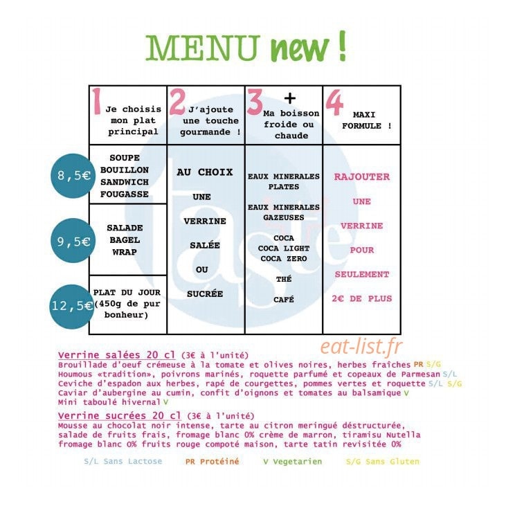 Taste — carte page 2